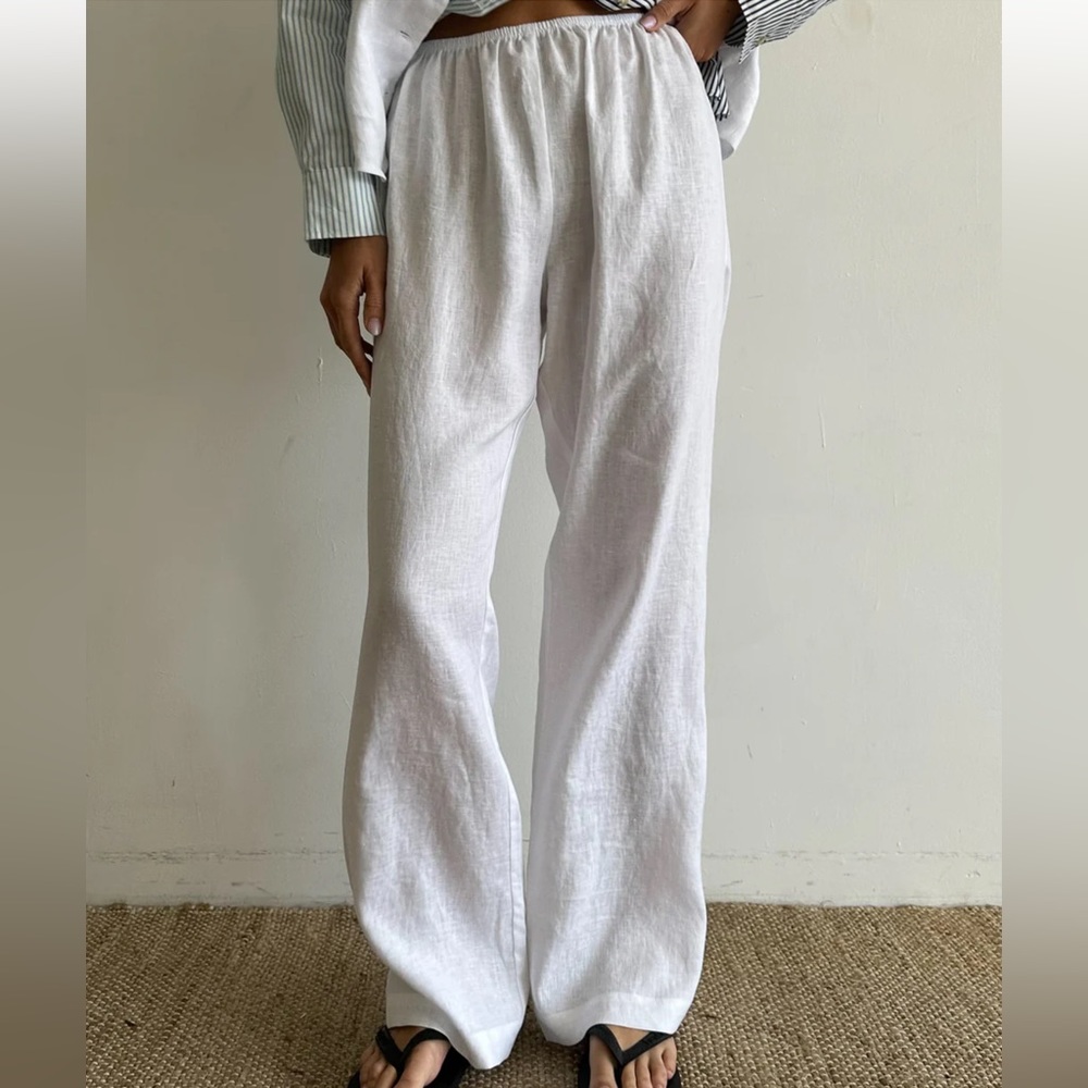 Donni Linen Simple Pant